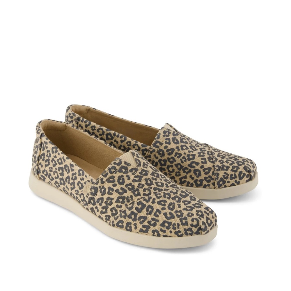 New Toms Alpargata Leopard Print Slip-On Women’s Sneakers